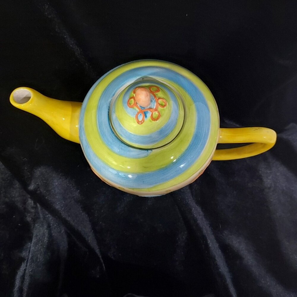 Teapot Oneida Single Serve 12 Oz Pastel Flowers Cottagecore English Tea Charming - Picture 9 of 9